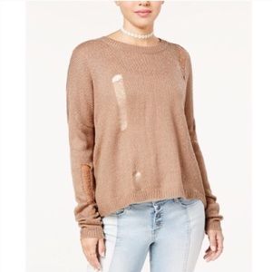 No Comment 90s Inspired Ripped Sweater